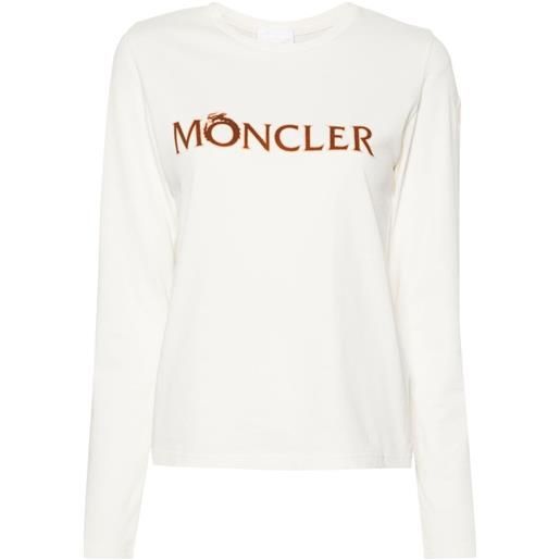 Moncler t-shirt con logo - toni neutri