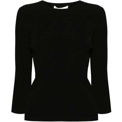 Tibi maglione con dettaglio cut-out giselle - nero