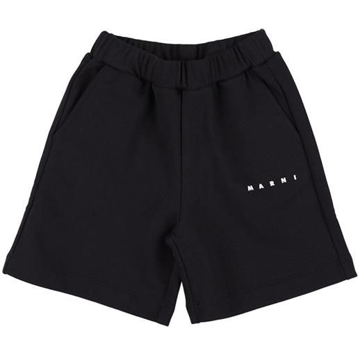 MARNI JUNIOR shorts in cotone con logo