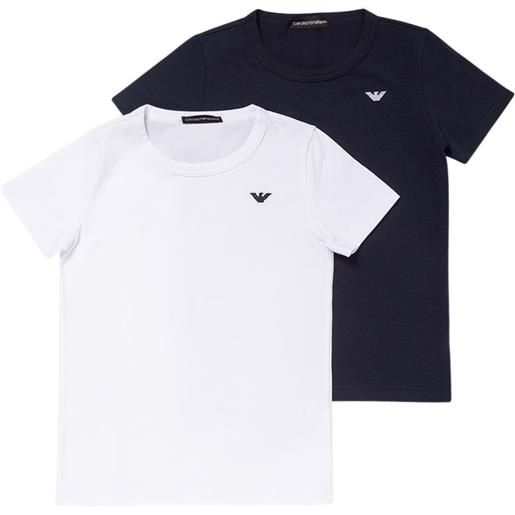 EMPORIO ARMANI set di 2 t-shirt in jersey di cotone / logo