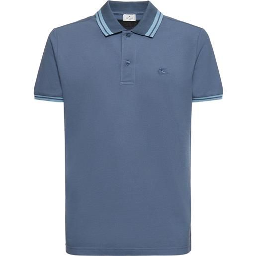 ETRO polo in cotone con logo