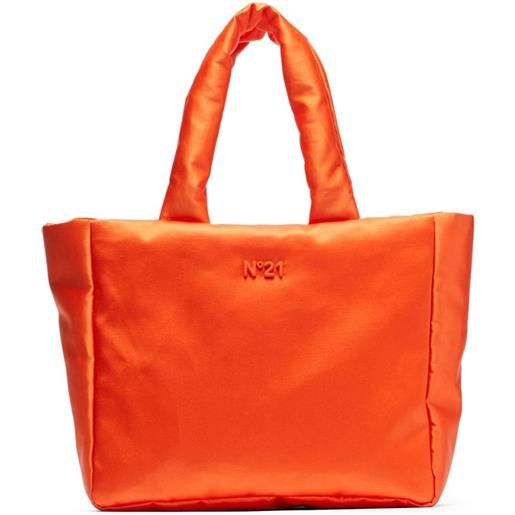 Nº21 borsa tote puffy - arancione