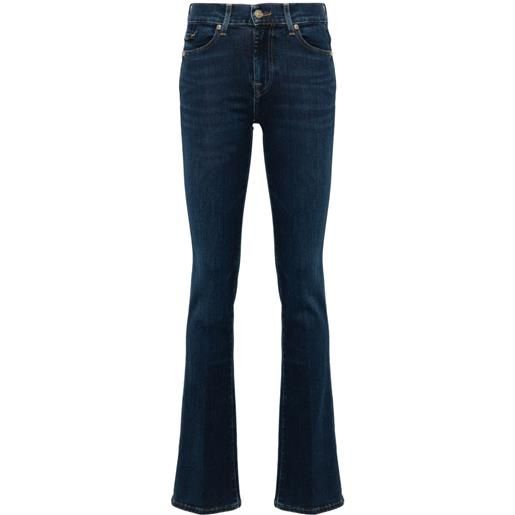 7 For All Mankind jeans svasati a vita media - blu