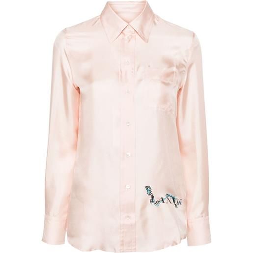 Lanvin camicia con stampa - rosa