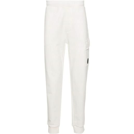 C.P. Company pantaloni sportivi con applicazione - bianco