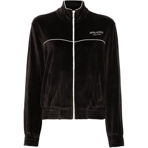 Sporty & Rich giacca con zip - marrone