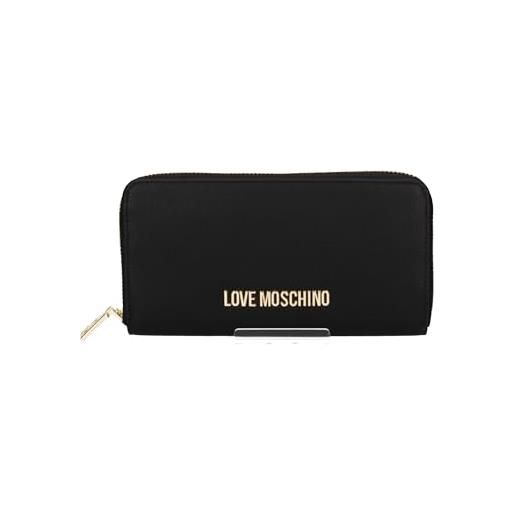 Love Moschino portafoglio donna Love Moschino zip around nero a24mo03 jc5700 pelle sintetica nero