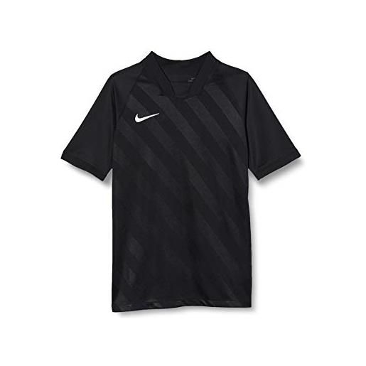 Nike dri-fit challenge 3 jby, maglia manica corta bambino, bianco/bianco/nero, m