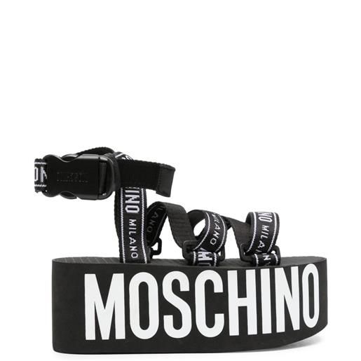 MOSCHINO sandali logo tape