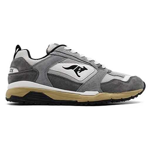 KangaROOS exo ii ultimate, scarpe da ginnastica unisex-adulto, grigio acciaio vapor grey, 45 eu