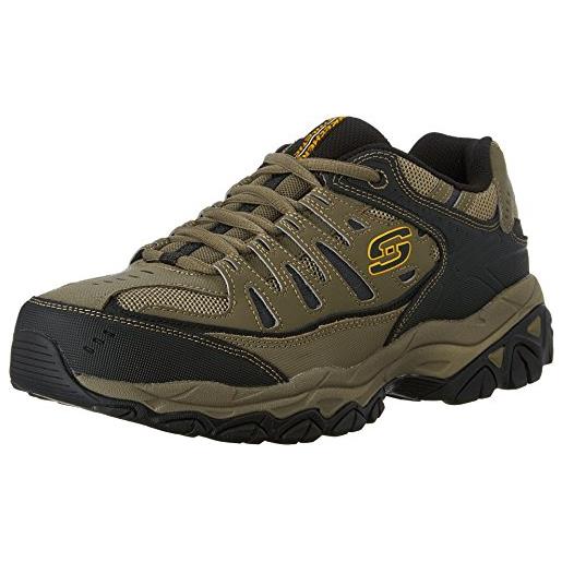 Skechers uomo afterburn m. Fit, ciottolo nero, 45 eu