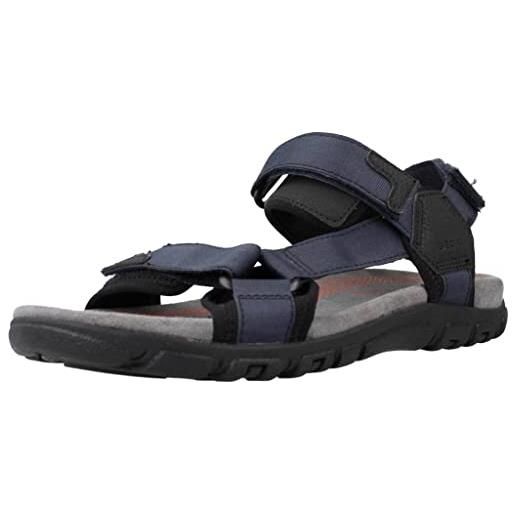 Geox sandali da uomo strada, blu navy, 41 eu