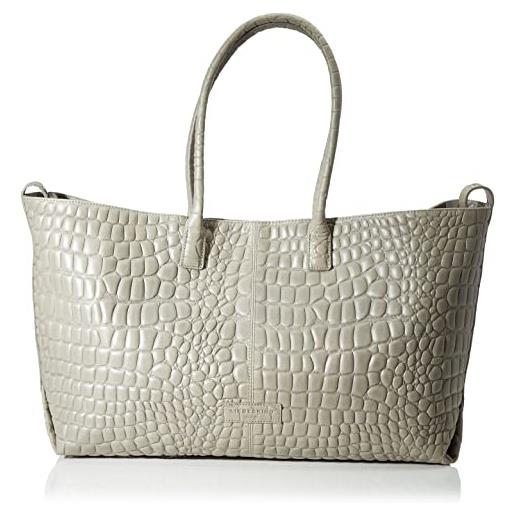 Liebeskind waxy croco chelsea, shopper l donna, princess green, large (hxbxt 32cm x 48cm x 16cm)