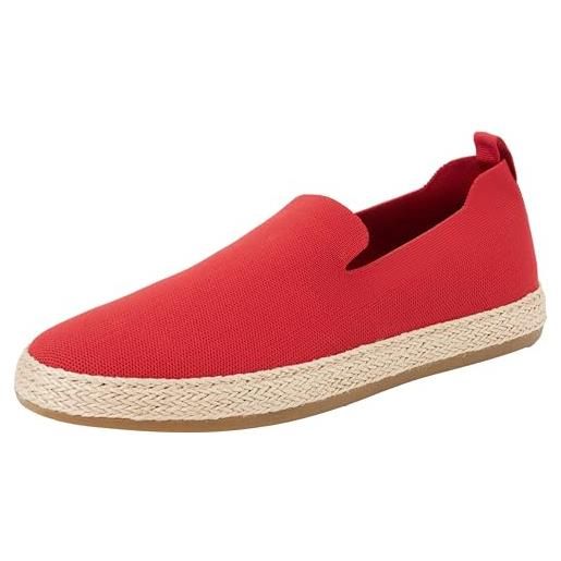 Geox u pantelleria a, espadrille wedge sandal, colore: rosso, 40 eu