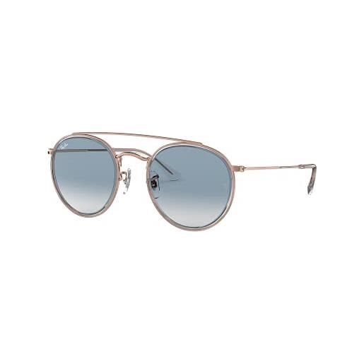 Ray-Ban 0rb3647n 90683f 51 occhiali da sole, trasparente (transparente/clear gradient blue), unisex-adulto