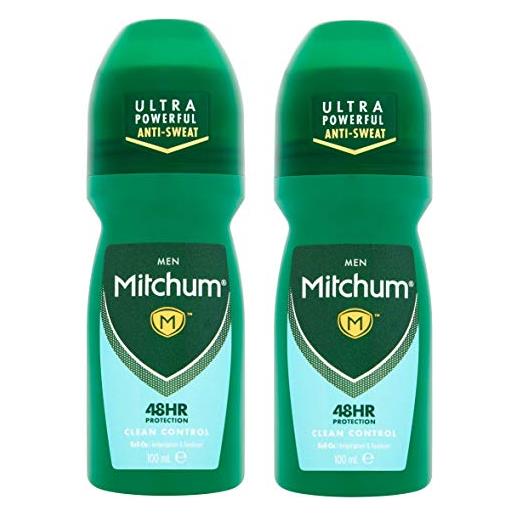 Mitchum - confezione da 2 rotoli da 100 ml per il controllo pulito