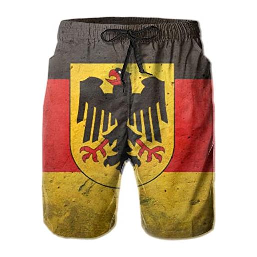 208 bandiera tedesca con il tedesco uomo calzoncini con tasche boxer da bagno calzoncini resistenti costume surf pantaloncini piscina costume piscina 3xl