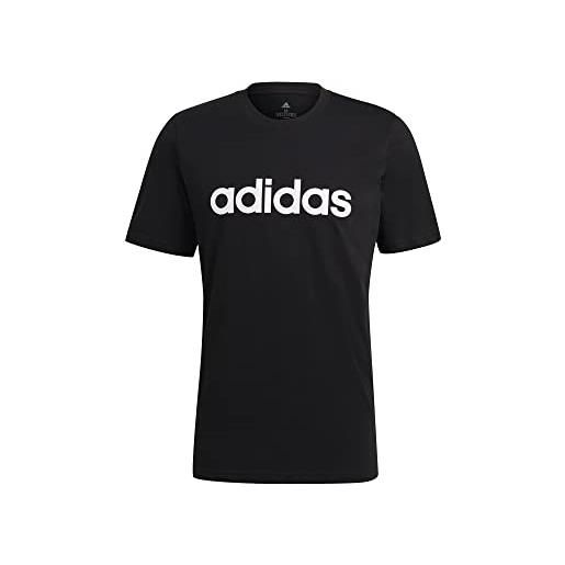 Adidas m lin sj t, t-shirt unisex-adulto, black, l