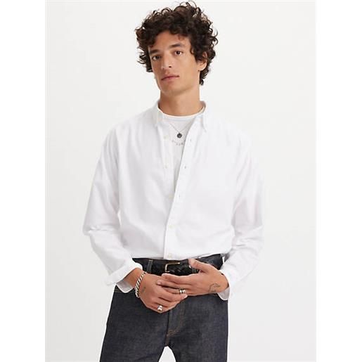 Levi's camicia authentic button down bianco / bright white