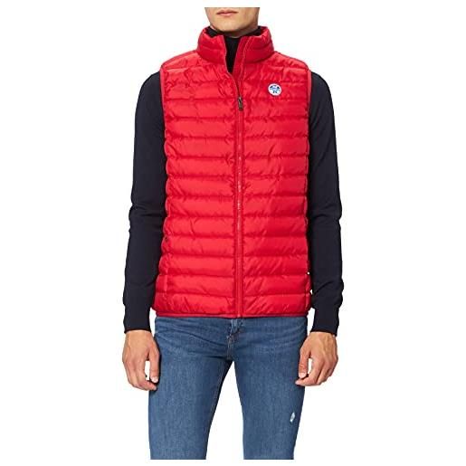 North sails skye vest giacca, red, large uomo