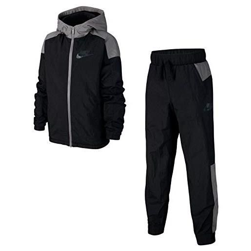 Nike nsw winterized survetements t-shirt, nero (black/gunsmoke/white), (taglia produttore: small) bambino