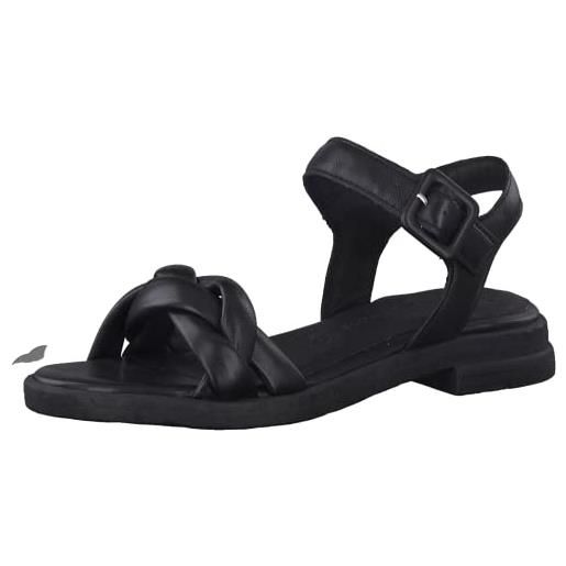Marco tozzi donna 2-2-28404-28 leder sandalette, sandali con tacco, nero anticato, 40 eu