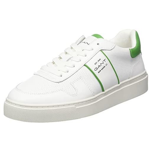GANT mc julien, scarpe da ginnastica uomo, bianco verde, 45 eu
