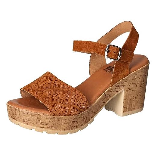 2Go Fashion 8914-802-307, sandali con tacco donna, cognac, 36 eu