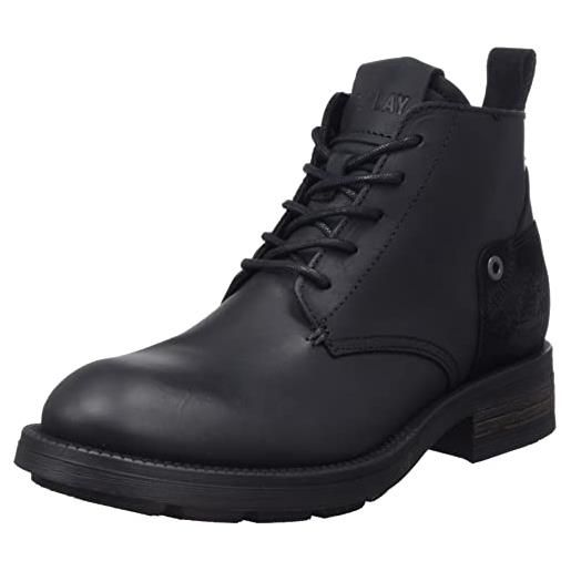 Replay ryder chukka, stivaletto uomo, 003 nero, 44 eu