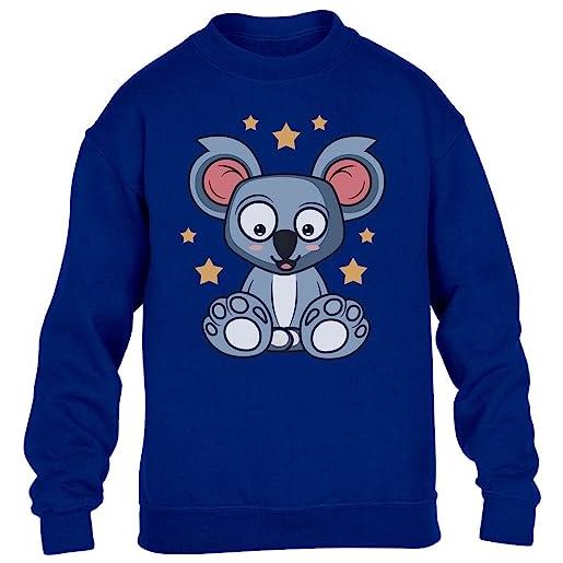 Shirtgeil koala maglione per bambini e ragazzi 7-8 anni blu