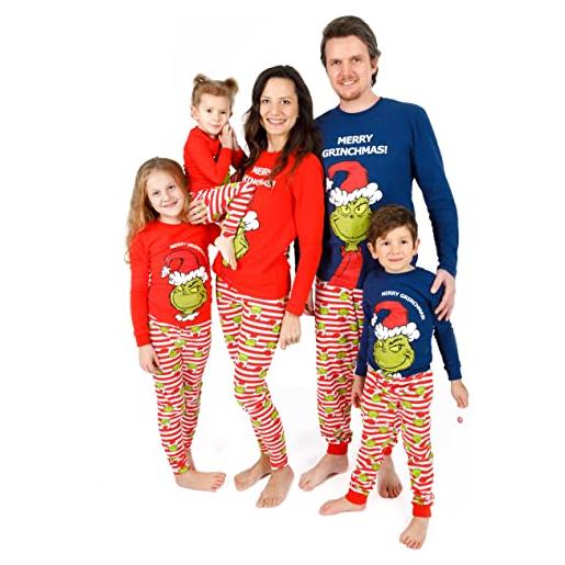 The Grinch matching family christmas pigiamas adulti kids