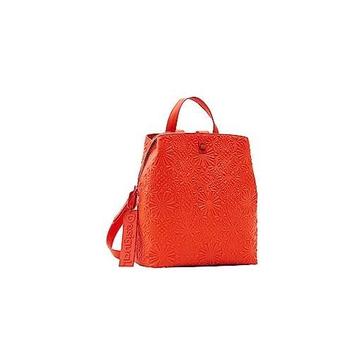 Desigual Fabric Shoulder Bag, Borsa a Tracolla Donna, Colore: Arancione, M  : : Moda