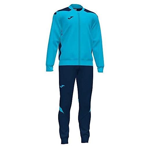 Joma sport 101953.013.5xs navy fluor turquoise championship vi tuta, taglia unica