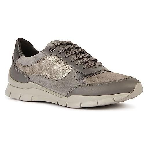 Geox d sukie a, scarpe da ginnastica donna, dk stone, 39 eu