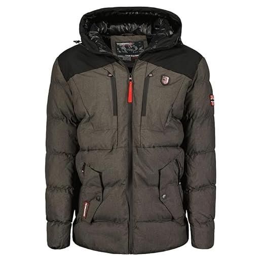 Geographical Norway California Men Revers - Giacca Uomo Imbottita Calda  Autunno-Invernale - Cappotto Caldo - Giacche Antivento A Maniche Lunghe e