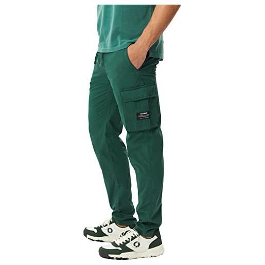 Ecoalf parkeralf cargo trousers man pantalone uomo, green, 0030
