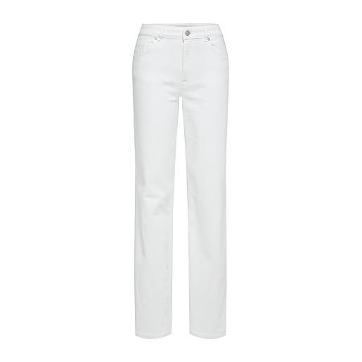 SELECTED FEMME slfalice hw long wid snow whit jean noos jeans, bianco, 29w x 32l donna
