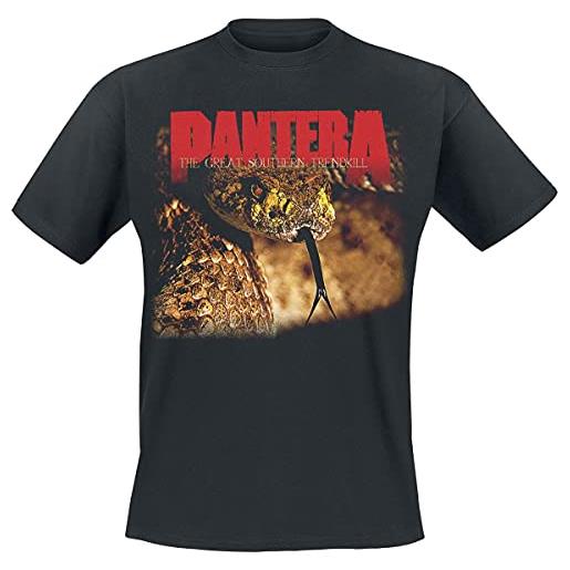 Pantera the great southern trendkill uomo t-shirt nero xl 100% cotone regular