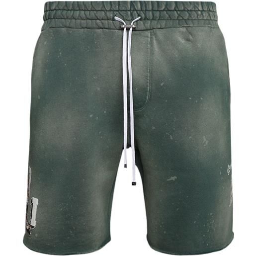 AMIRI shorts vintage tiger con stampa - verde