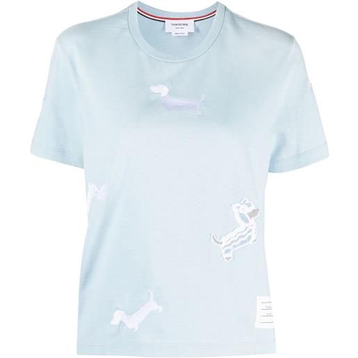 Thom Browne t-shirt con stampa - blu