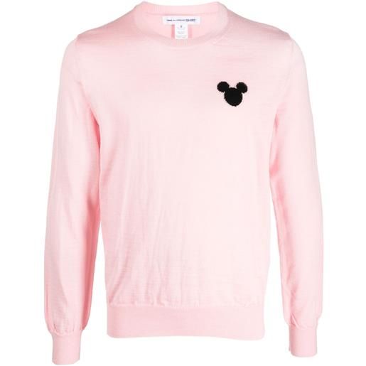 Comme Des Garçons Shirt maglione mikey mouse - rosa