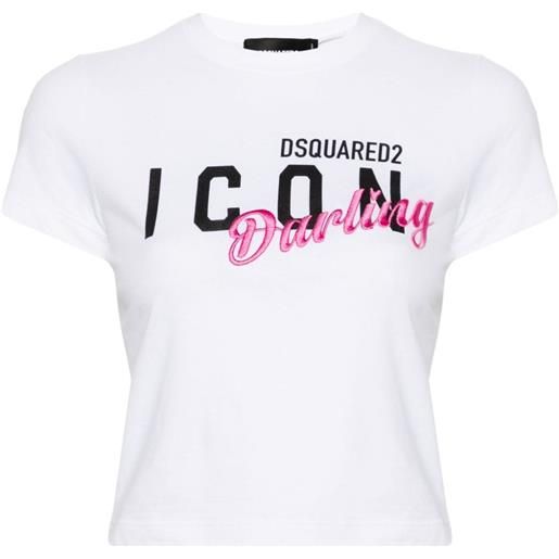 Dsquared2 t-shirt icon darling - bianco