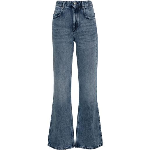 ISABEL MARANT jeans belvira svasati a vita alta - blu