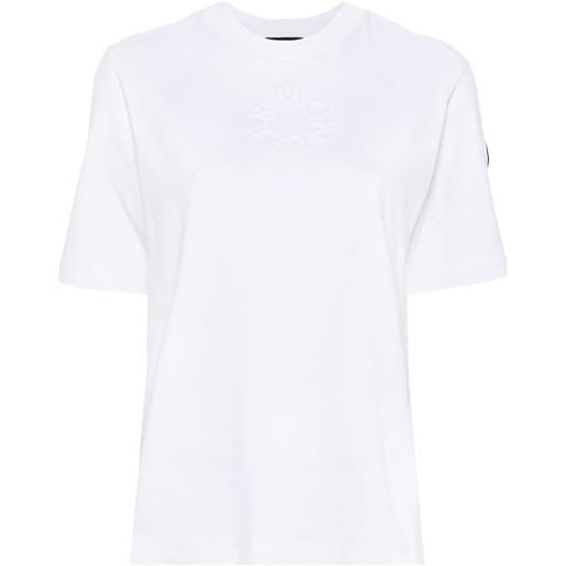Moncler t-shirt con logo goffrato - bianco