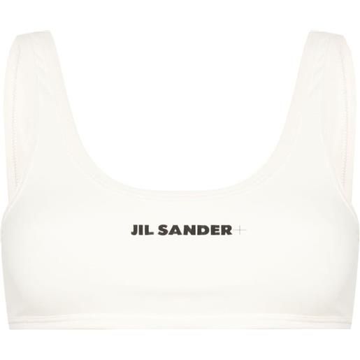 Jil Sander top bikini con stampa - toni neutri