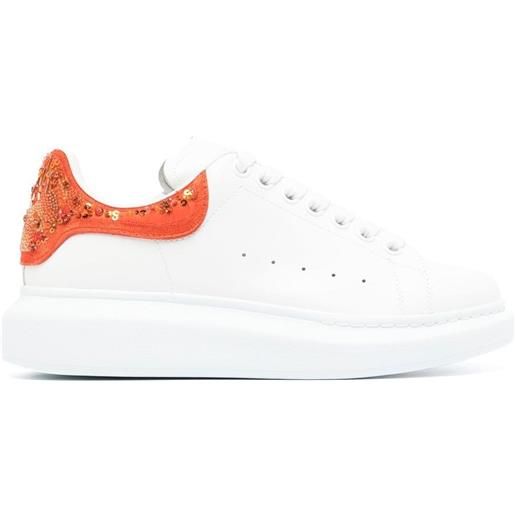 Alexander McQueen sneakers con paillettes oversize - bianco