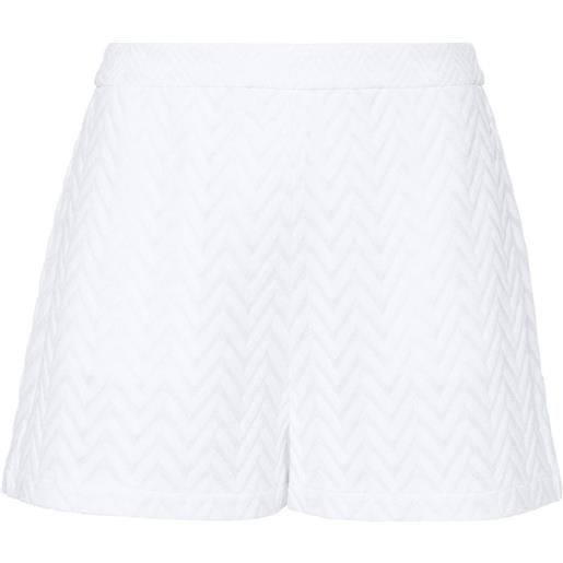 Missoni shorts con motivo a zigzag - bianco