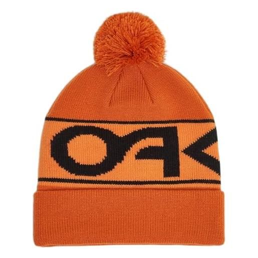Oakley berretto con polsino di fabbrica, arancione bruciato, etichettalia unica unisex-adulto