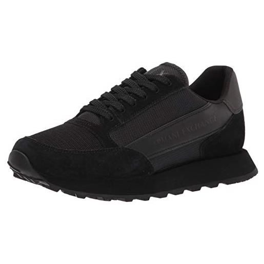 AX Armani Exchange sneaker, scarpe da ginnastica, uomo, nero, 43 eu