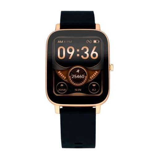 Radiant -collezione palm beach- orologio intelligente, smartwatch con frequenza cardiaca, misuratore di pressione sanguigna, del sonno e funzione dell' attività digitale. Compatibile con android ios. 